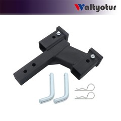 Matte Black Trailer Hitch Extender 2in Receiver 2 6in Rise Drop 10000lbs