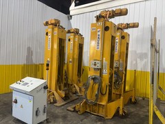 (4) 20 TON (160,000 LBS TOTAL) RAILQUIP / NEUERO HEAVY DUTY MOBILE VERTICAL LIFT