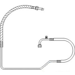 Air Conditioning Hose Line – Compressor to Condenser Fits John Deere 4050 4230