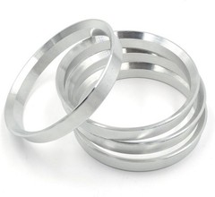 73.1mm to 67.1mm Hub Centric Rings Aluminum Silver for Hyundai Kia Mazda 4 Pack