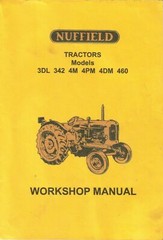 Tractor Service Manual 1967 Nuffield 3DL, 343, 4M, 4PM, 4DM & 460
