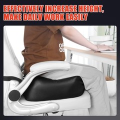 HOMBYS Extra Thick Chair Cushions for 18 inches x 16 x 6 inches, Black