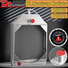 4 Row Aluminum Tractor Radiator For Case 580C 584C 585C 586C D89103 D77843