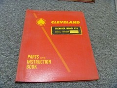 Cleveland CT4 Trencher Parts Catalog & Owner Operator Instruction Manual 79230