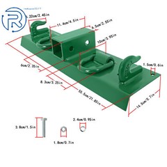 For John Deere 1025R Compact Tractor Bolt on Grab Hooks & D Rings & 2″ Receiver