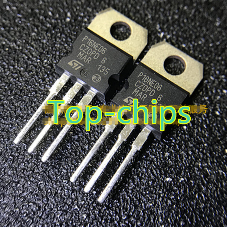 5 piece STP16NE06L STP16NE06 N- MOSFET 60V 0.09 Ohm 16A 60W TO-220 IRFL24N