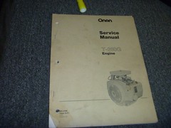 Onan T-260G Engine Shop Service Repair Manual 965-0760 xz