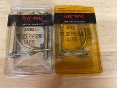 PTO Round Wire Shaft Locking Pin 1/4″ farm implement tractor trailer 4 pack lot