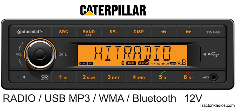 Caterpillar Direct Connect Plug & Play Tractor Radio Bluetooth Cat Dozer Loader