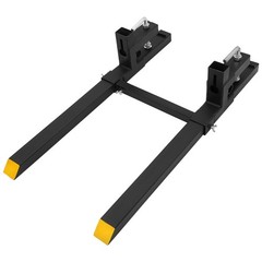 2500LBS Clamp on Pallet Forks Heavy Duty Tractor Forks Quick Attach Bucket