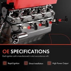 8PC Ignition Coil Packs V8 4.6L 5.4L Ford F150 F250 F-50 Expedition Navigator