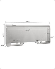 1/4″ 3/16″ 1/2″ Steel Skid Steer Mount Plate Loader Plate Quick Tach Attachment