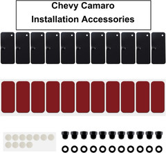 Rear Window Louvers Installation Kit with 3M Double Sided Tape for Muscle Cars
