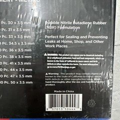 50444A Rubber O-Ring Assortment Kit, Buna-N Gasket Sealing Rings and Replacem…
