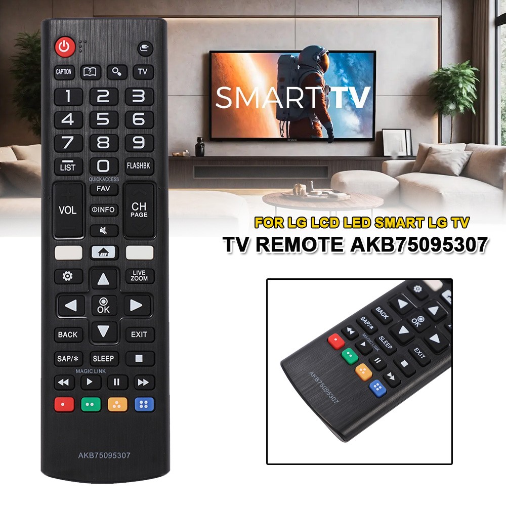 LG Replacement TV Remote AKB75095307 For LG LCD LED Smart TV All LG TV Model