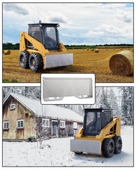 1/4″ 1/2″ 3/8″ Thick Skid Steer Mount Plate Adapter Loader Quick Tach Attachment