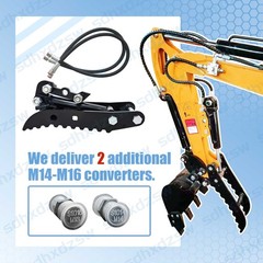 TYPHON Hydraulic Thumb Clip For 0.8Ton-2Ton Mini Excavators Attachments 3-Holes