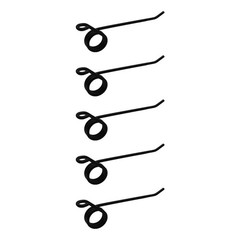5 Pack Hay Rake Teeth 96MF1 Fits Massey Ferguson 25 37 37 Fits Massey Harris 21