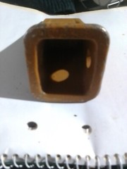 Orange -Yellow Black cat mini excavator tooth size: Serial number 1U3202 