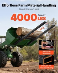 VEVOR 4000 lbs Clamp on Pallet Forks 60-Inch Tractor Forks with Stabilizer Bar
