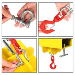 Adjustable Forklift Lifting Hoist Hook Attachment Mobile Forklift Crane 2200lbs