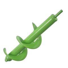 3×12Inch Auger Drill Bit Garden Plant Flower Rapid Planter Hole Digger W/ Gloves