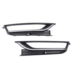 Pair Front Halogen Fog Lights Lamps with Bezels & TrimFor VW Passat 2012-2015 11