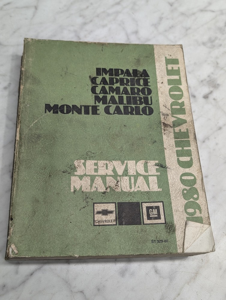 1980 CHASSIS SERVICE MANUAL IMPALA REPAIR CHEVROLET CAMARO MALIBU MONTE CARLO