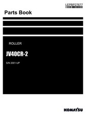 Komatsu JV40CR-2 Roller Parts Catalog Manual SN JV40CR-2