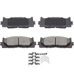 4 Front Ceramic Brake Pads Lexus ES300h ES350 Toyota Avalon Camry 07-18 Hardware