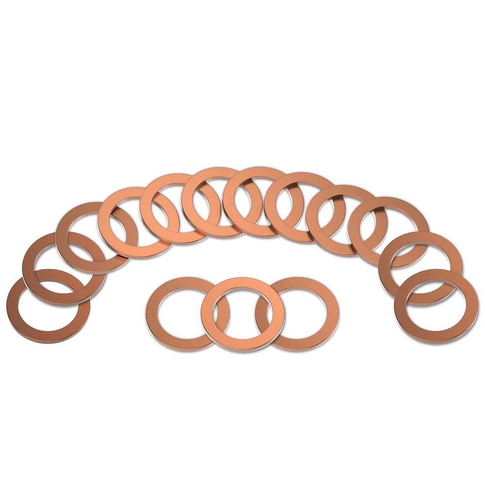 M12 Copper Oil Drain Plug Washer Gaskets – Made in Germany 12mm Crush Washer