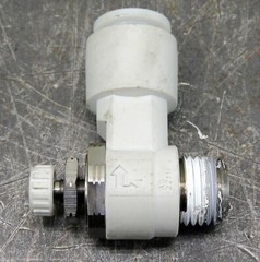 SMC AS2211F-N02-05S Flow Speed Control Valve Elbow 1/4″ 48J216 Lot of Four (4)