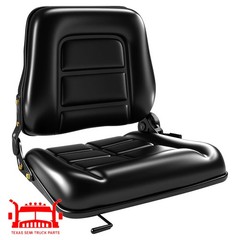 Universal Heavy-Duty Tractor Seat,Adjustable Sliding PVC Seat, Steel Base