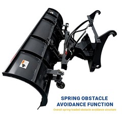39in Hydraulic Angle Snow Blade Attachment For Mini Skid Steer Loaders Universal