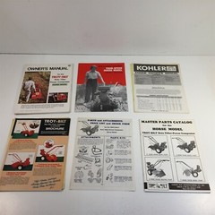 Troy-Bilt Horse Model Literature Packet Owner’s Manual Parts Catalog Brochure