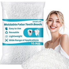 10.9oz Repair Thermoplastic Teeth Beads Tooth Repair Kit,Moldable False Teet…