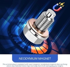 M14 x 1.5 Magnetic Oil Drain Plug, Stainless Steel Oil Pan Bolt Size: M14x1.5