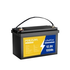 100Ah 12V LiFePO4 Lithium Battery 100Ah 1280Wh BMS 8000+ Cycles For Solar Marine
