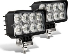 2X LED tractor work light truck floodlight, waterproof 4-inch 24W 2700LMS