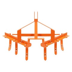 Category 1&3 Point Quick Hitch Cultivator w/ 6 Spring Steel Shanks Tow bebhind