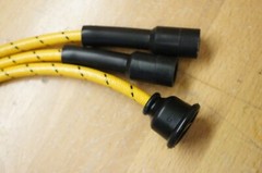 Yellow Cloth Copper Core Spark Plug Wire Set for John Deere 40 Vintage Tractor
