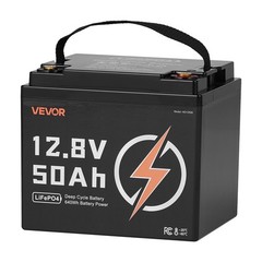 12V 50Ah LiFePO4 Battery, Up to 15000 Cycles, Deep Cycle Lithium Iron Phosphate