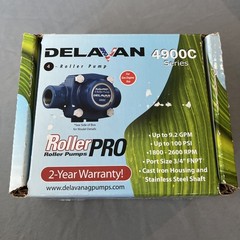 Delavan 4900C 100 PSI 9.2 GPM 1800-2600 RPM Cast Iron Roller Pump 💥NEW IN BOX