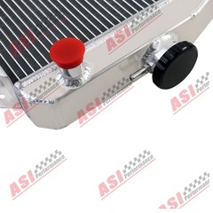 119621-44500 3 Row Full Aluminum Radiator for Yanmar 3TNE74 Diesel Silver ASI