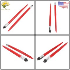 2 Pack 39″ 3000lbs Square Hay Bale Spear Wide Tine Spike Skid Conus For Tractor