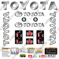 Fits Toyota 8FG40U Forklift Decal Kit – 7 YEAR OUTDOOR 3M VINYL!