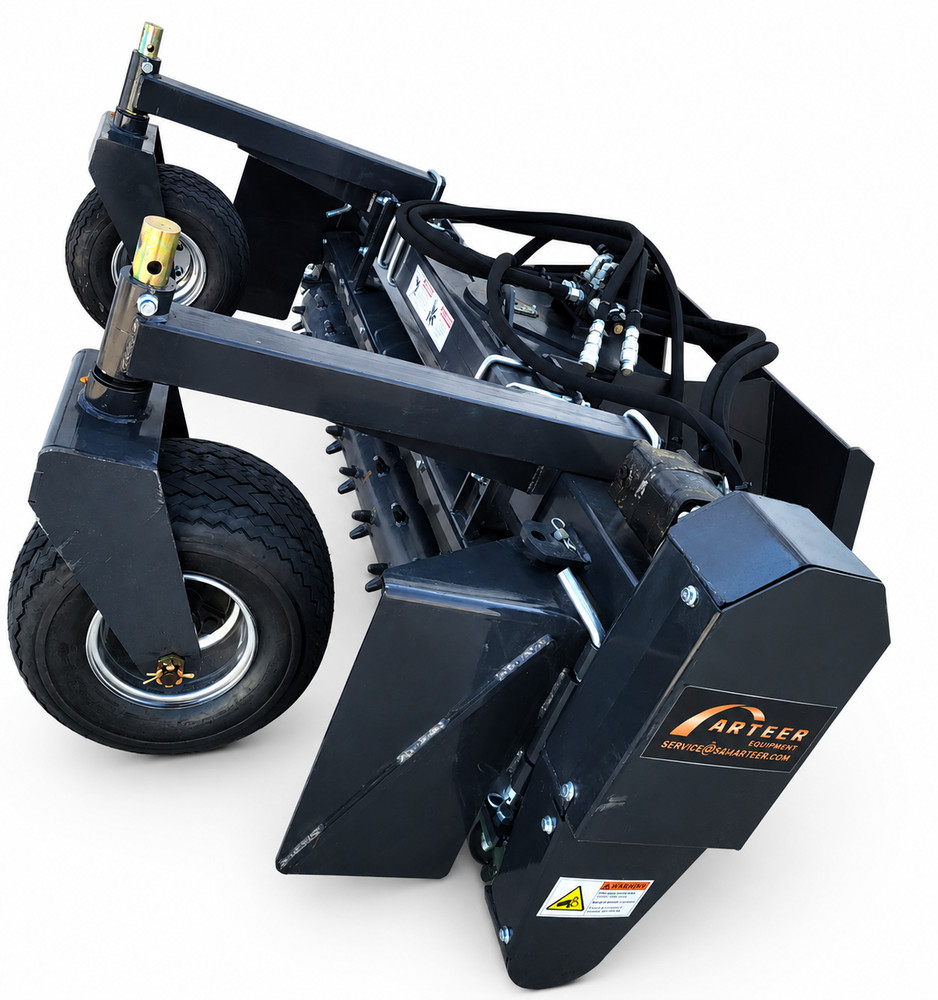 NEW Harley Rake Soil Conditioner Skid Steer articulating Attachment Cat Deere