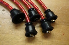JI Case SC Cloth Covered Copper Spark Plug Wire Set For Use with Magneto