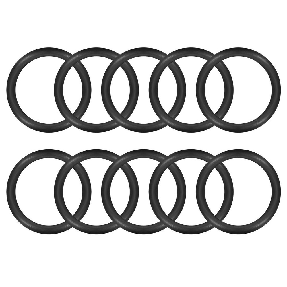 uxcell Nitrile Rubber O-Rings 33mm OD 25mm ID 4mm Width, 25mmx33mmx4mm, Black