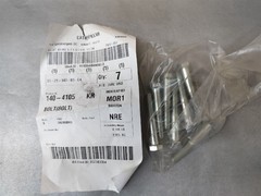 Lot of 7 Caterpillar Bolts 2.56″ Length Hex Head Zinc Plated OEM 140-4105